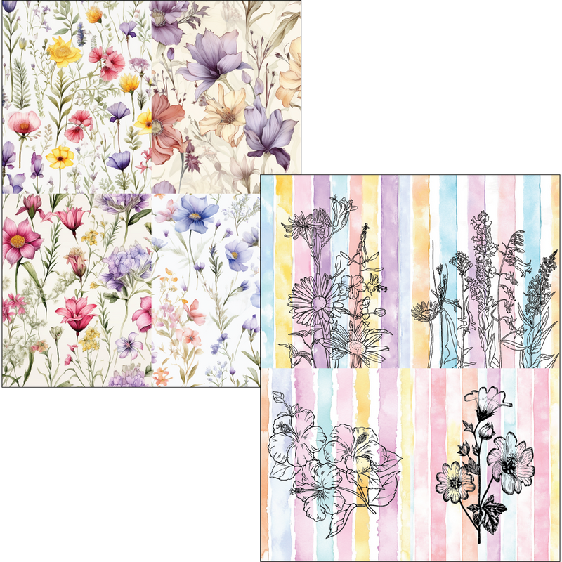 Rainbow Wildflower | DuoFoil Sheets