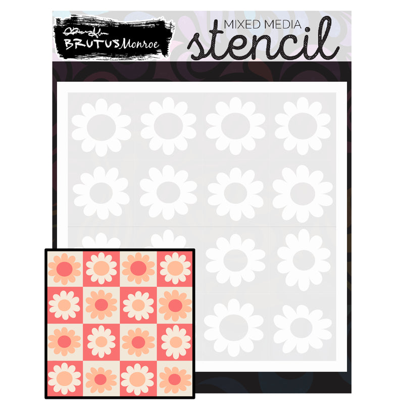 Daisy Chain | Mixed Media Layering Stencil