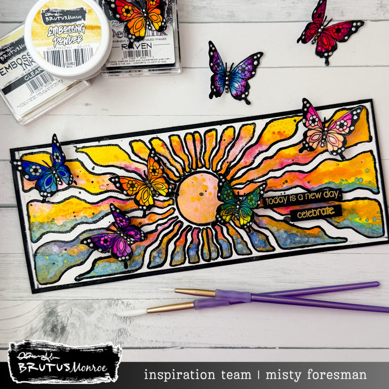 Gorgeous Butterflies | 4x4 Stamp