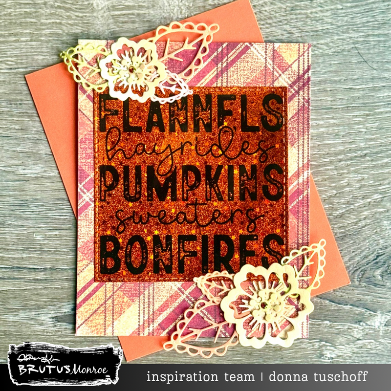 Pumpkin Plaid | DuoFoil Sheets