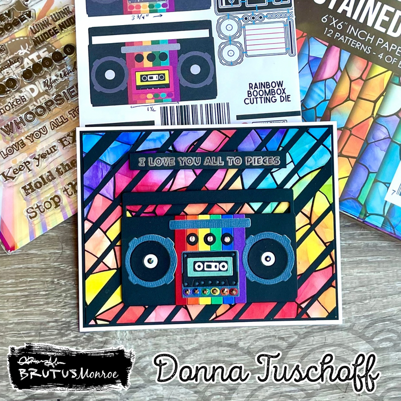 Rainbow Boombox | Cutting Die