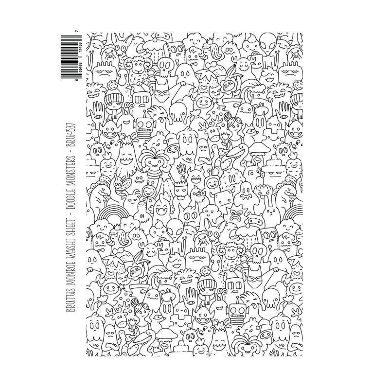 Doodle Monsters | Washi Sheet