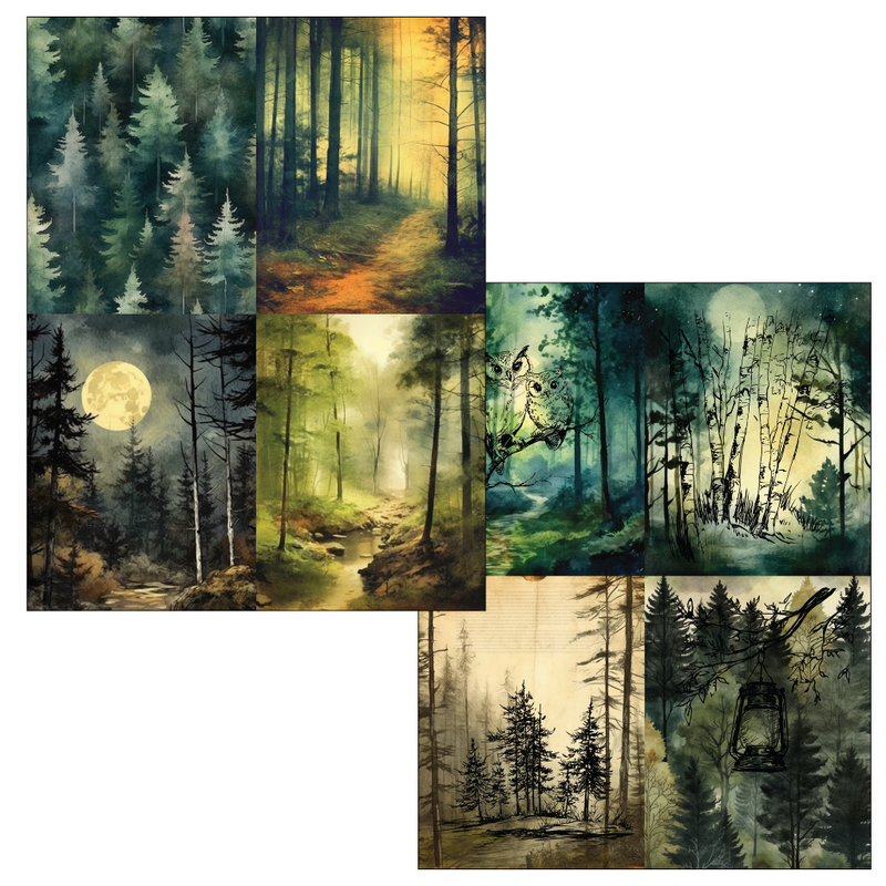 Watercolor Forest | DuoFoil Sheets