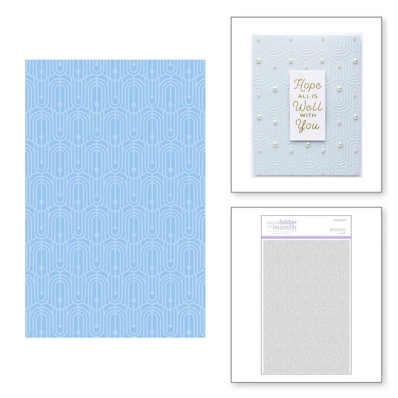 Arches and Dots | Embossing Folder