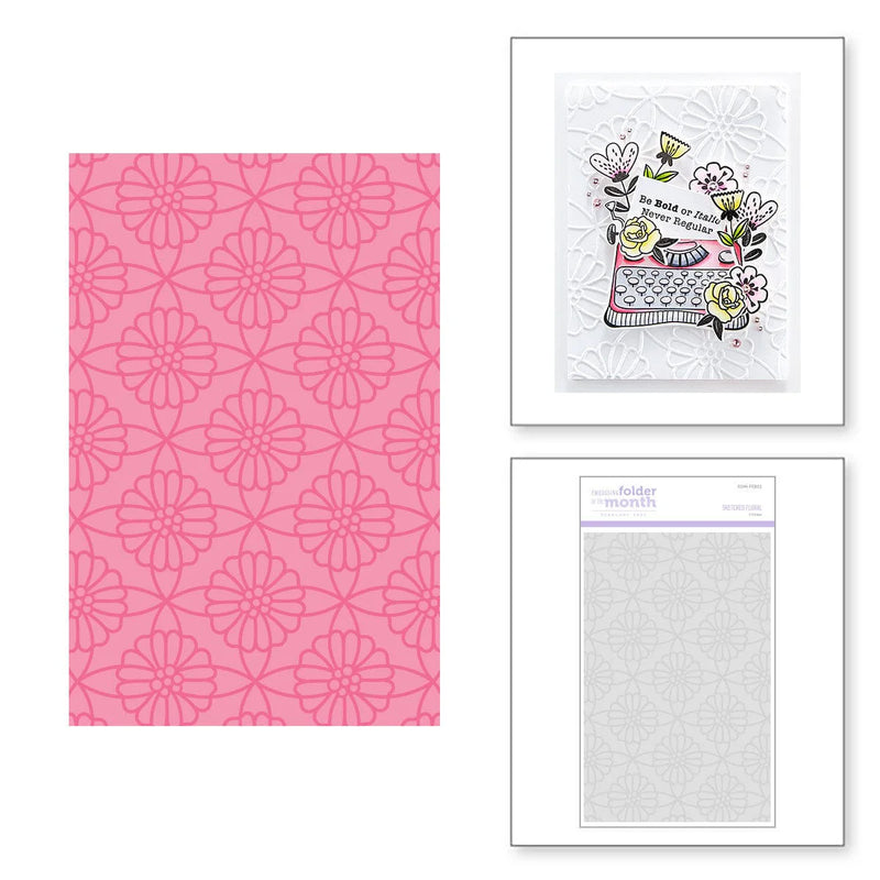 Sketched Floral | Embossing Folder