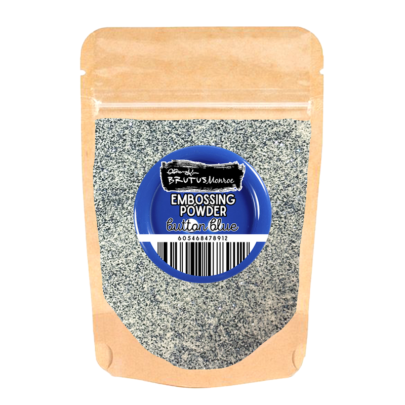 Button Blue | Embossing Powder of the Month