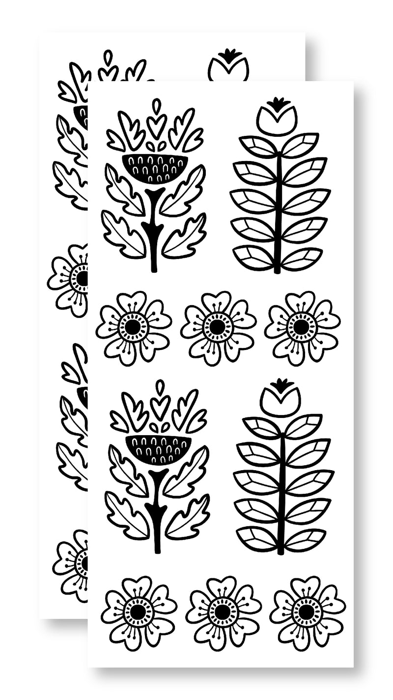 Folk Art Florals | Cottonstock Free Style Panels