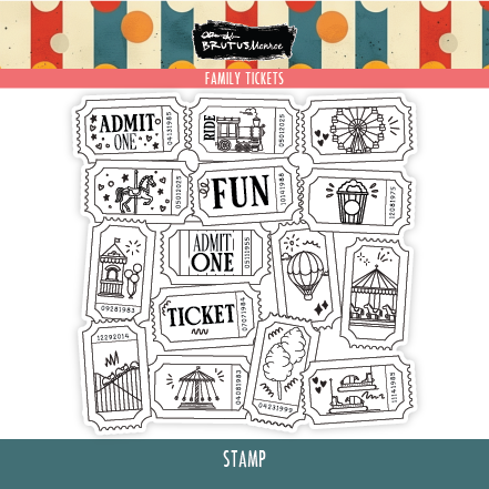 Family Tickets | 6x6 Stamp Set
