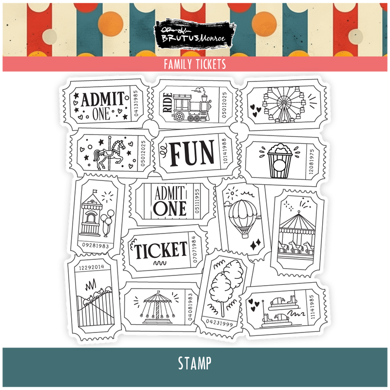 Family Tickets | 6x6 Stamp Set