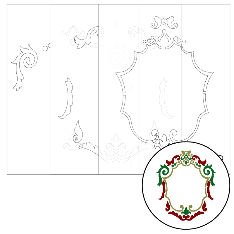 Fancy Frame | Coordinating Stencil