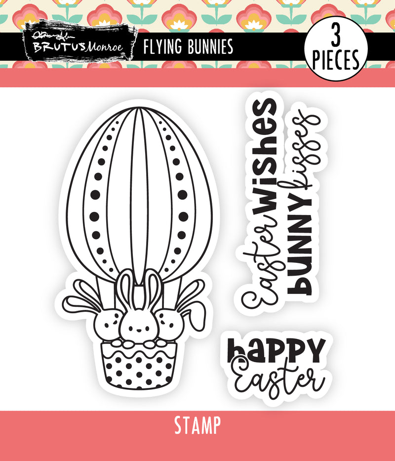 Flying Bunnies | 4x4 Stamp