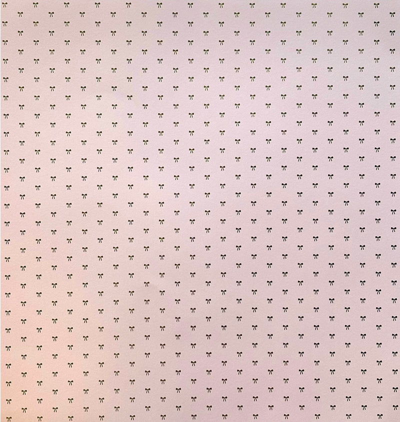 Pink Bow Foil Paper