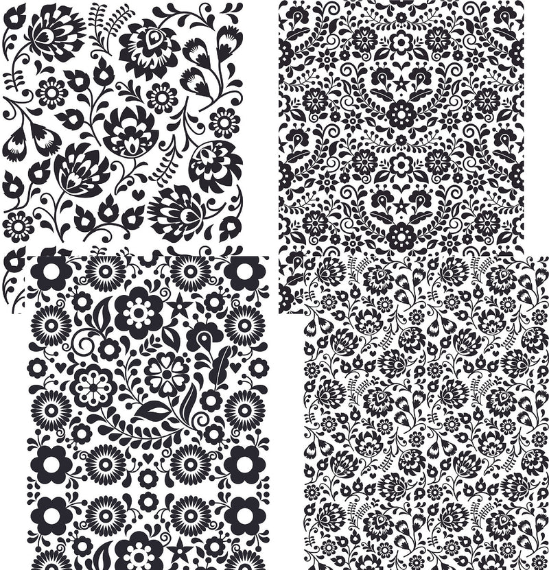 Folk Art Flowers | Card Panels