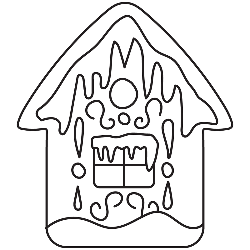 Frosty House | 2x2 Stamp