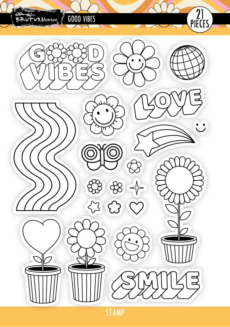 Good Vibes | 6x8 Stamp Set