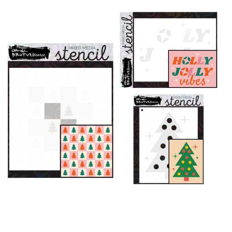 Groovy Christmas Stencil Bundle