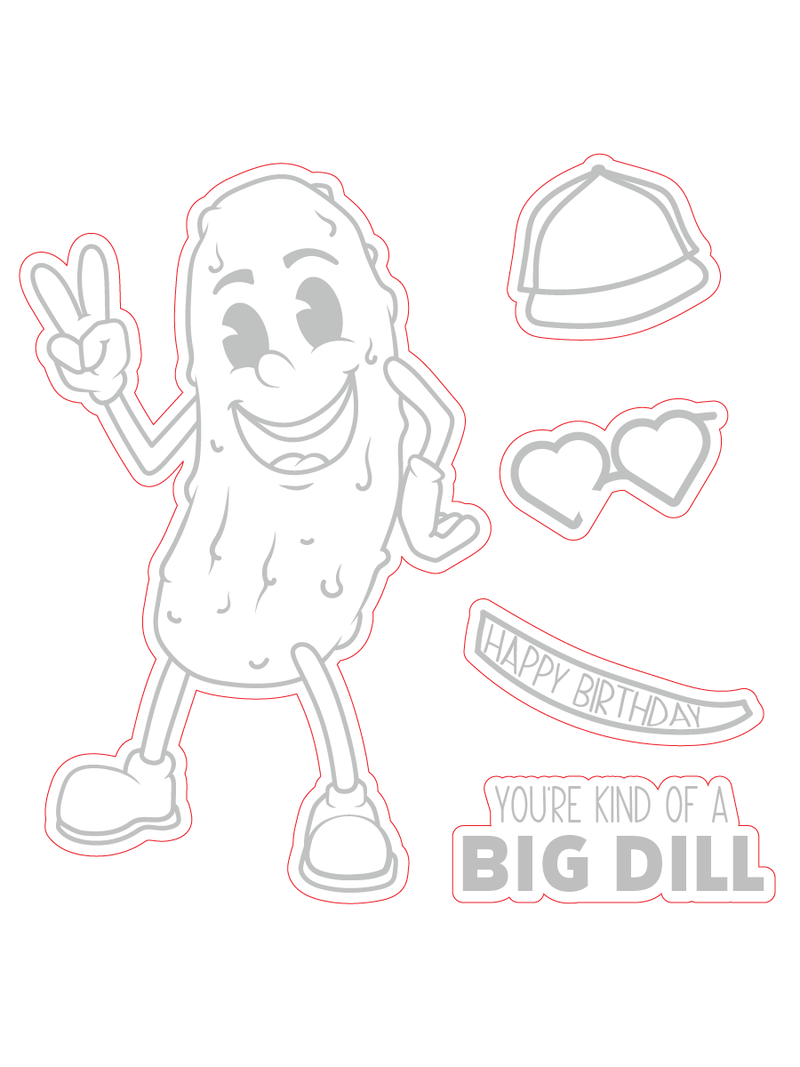 HBD Pickle | Digital Cut File