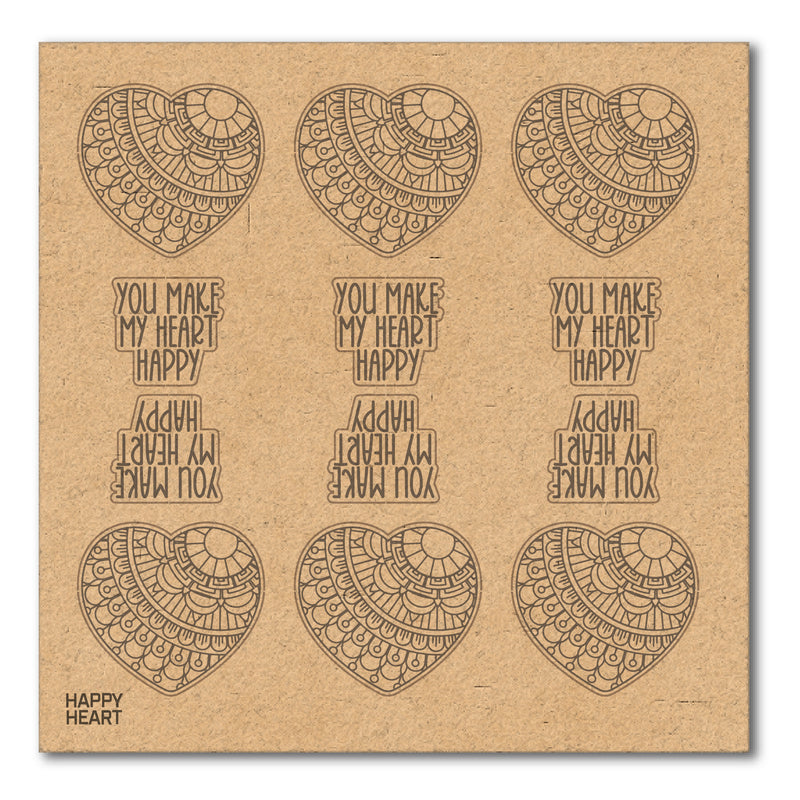 Happy Heart | Chipboard