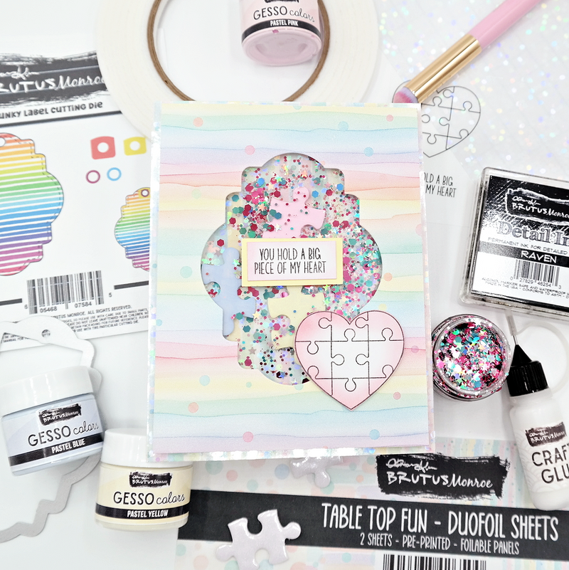 Heart Puzzle Starburst Shaker Card Tutorial Download