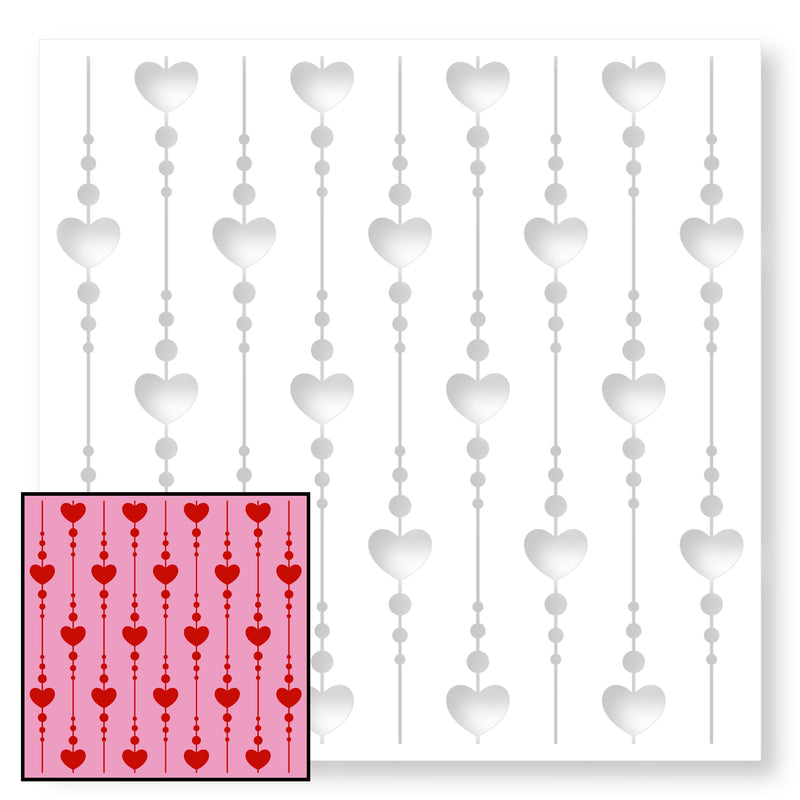 Raining Love | Mixed Media Stencil