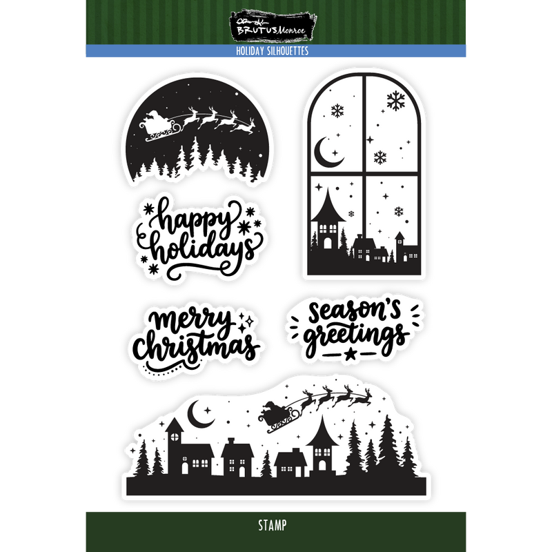 Holiday Silhouettes | 6x8 Stamp Set