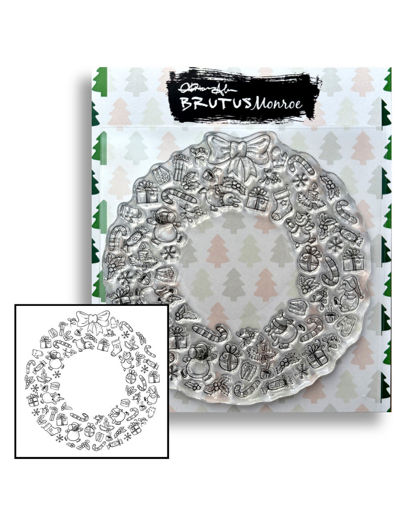 Holiday Wreath | 4x4 Stamp