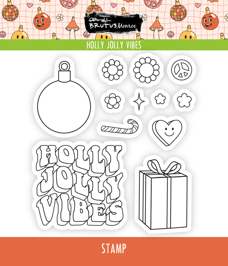 Holly Jolly Vibes | 4x4 Stamp