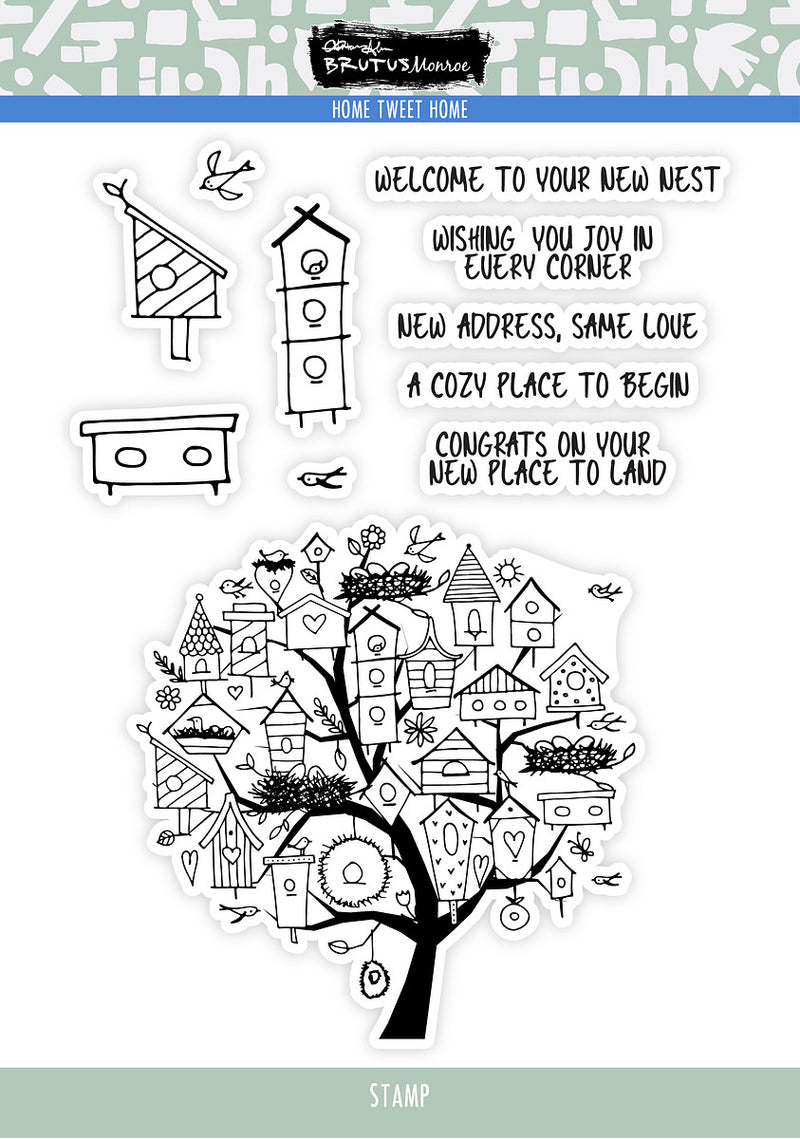 Home Tweet Home | 6x8 Stamp Set