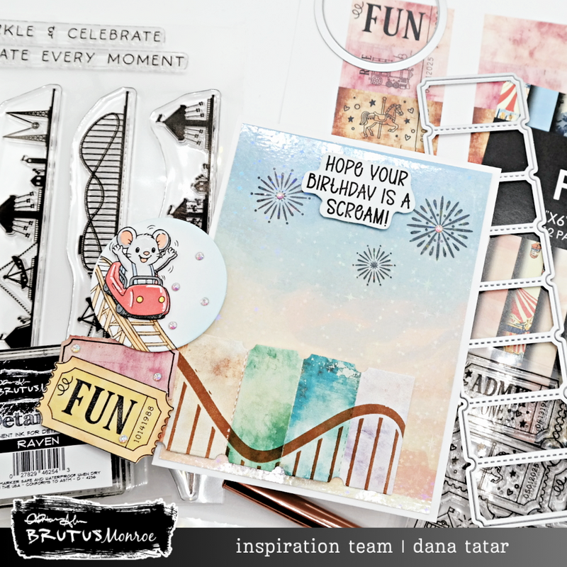 Theodore's Carnival Ride | 4x4 Stamp Set