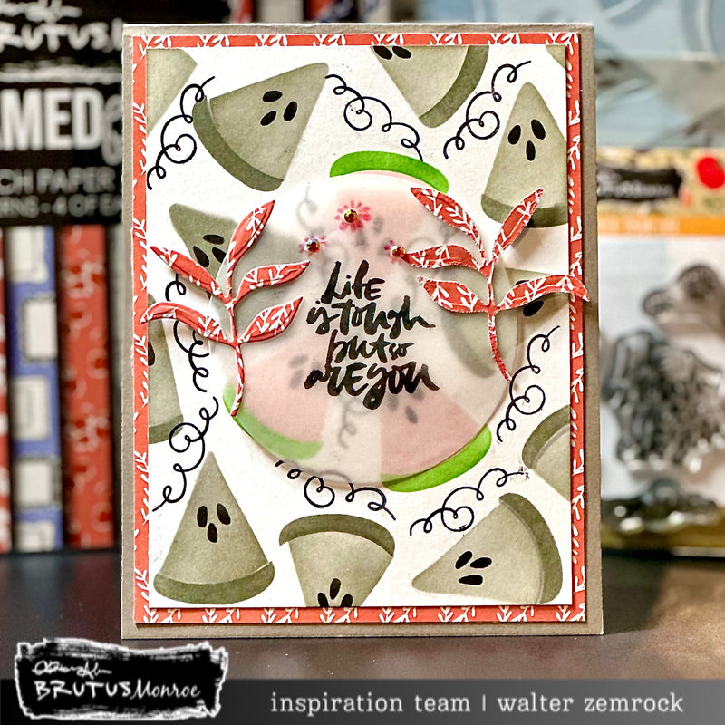 Melon Madness | Mixed Media Layering Stencil