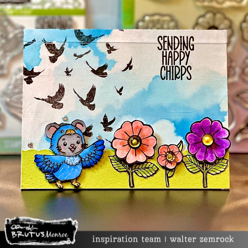 Theodore's Flight | 4x4 Stamp Set