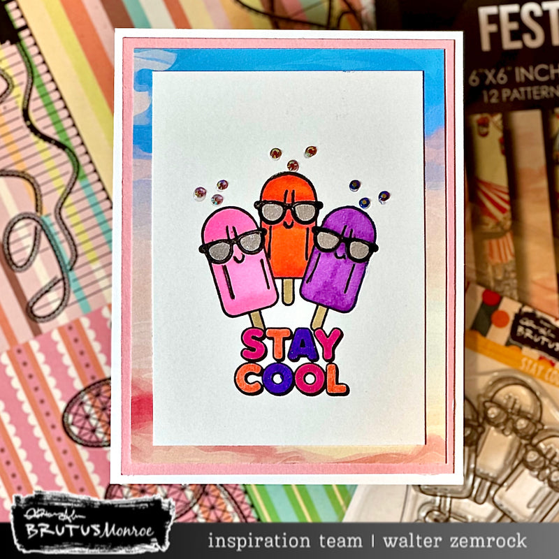 ‍Stay Cool | 3x3 Stamp Set (100% off)
