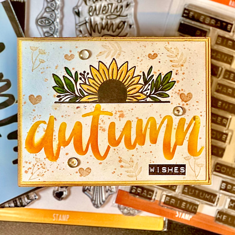 Hello Autumn | A2 Stencil | Stencilpalooza Day 5