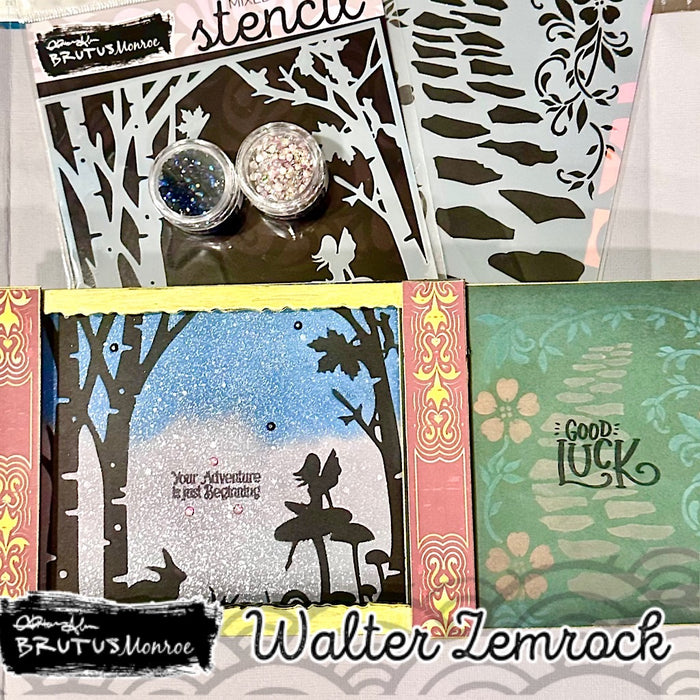 Storybook Forest Mixed Media Stencil