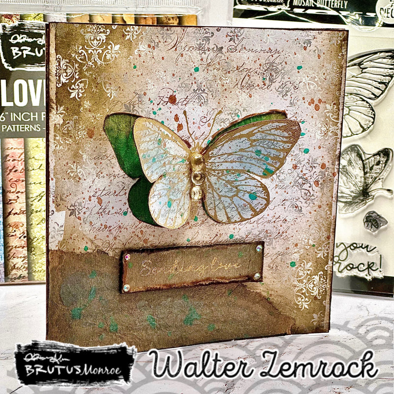 Mosaic Butterfly | 4x6 Stamp