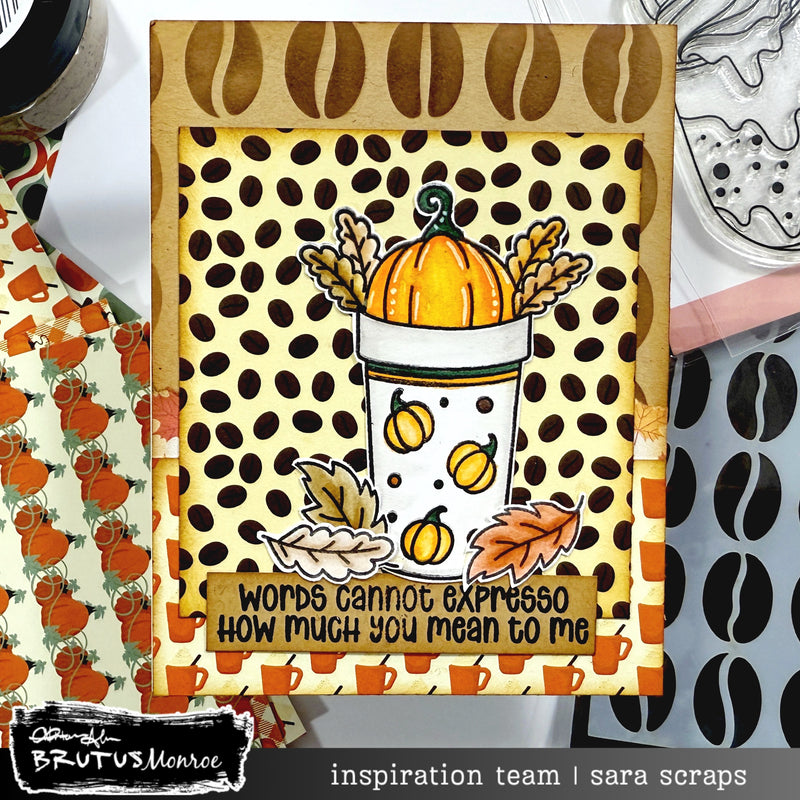 Coffee Fresh Brew | Mixed Media Stencil