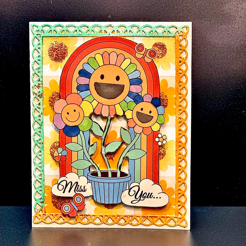 Daisy Chain | Mixed Media Layering Stencil