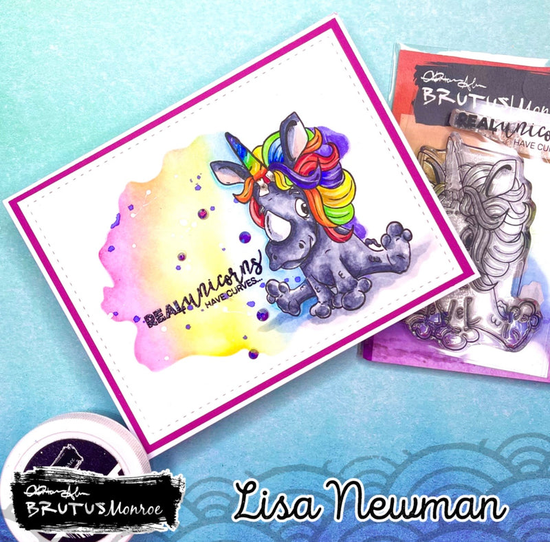 Unicorn Curves | 3x4 Stamp