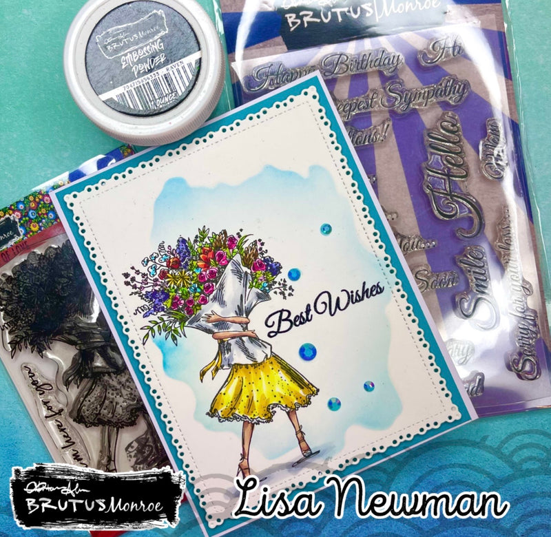 Sharon's Script | 4x6 Stamp