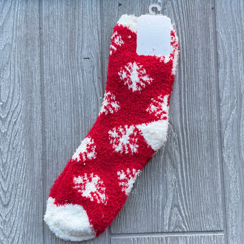 Cozy SnowFlake Design Winter Socks