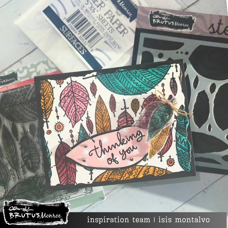 Feathered Doodle | 6x6 Stamp Set