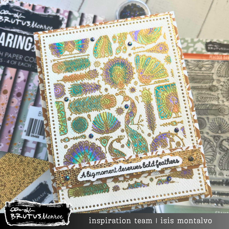 Peacock Dance | 4x6 Stamp Set