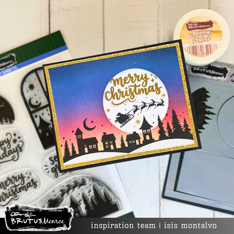 Holiday Silhouettes | Coordinating A2 Stencil