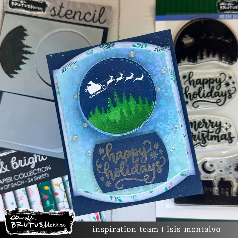 Holiday Silhouettes | Coordinating A2 Stencil