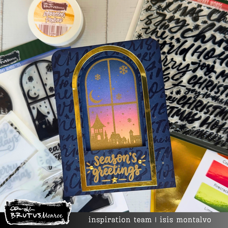 Holiday Silhouettes | Coordinating A2 Stencil