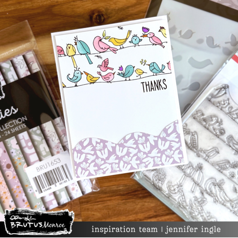 Bird on a Wire | 6x6 Stamp Set