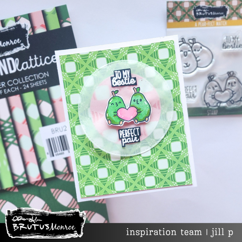 A Pear-fect Match | 3x3 Stamp