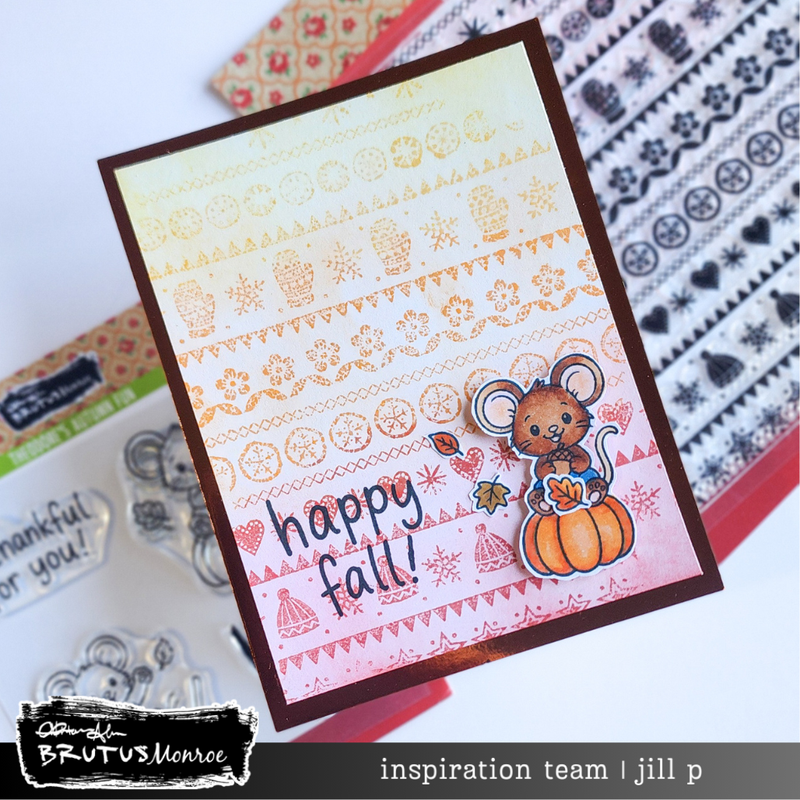 Theodore's Autumn Fun | 4x4 Stamp Set
