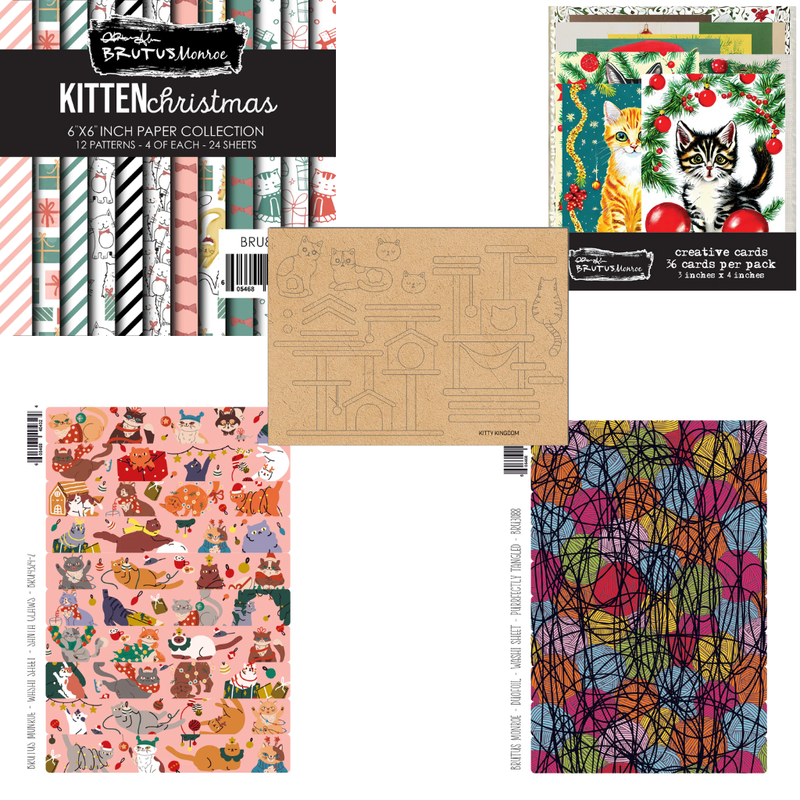 Kitty Christmas Paper Packs Bundle