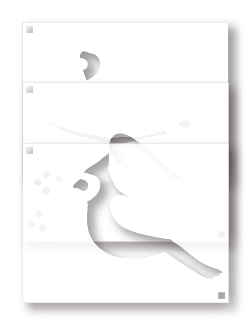 Cardinal Wings | A2 Layering  Stencil